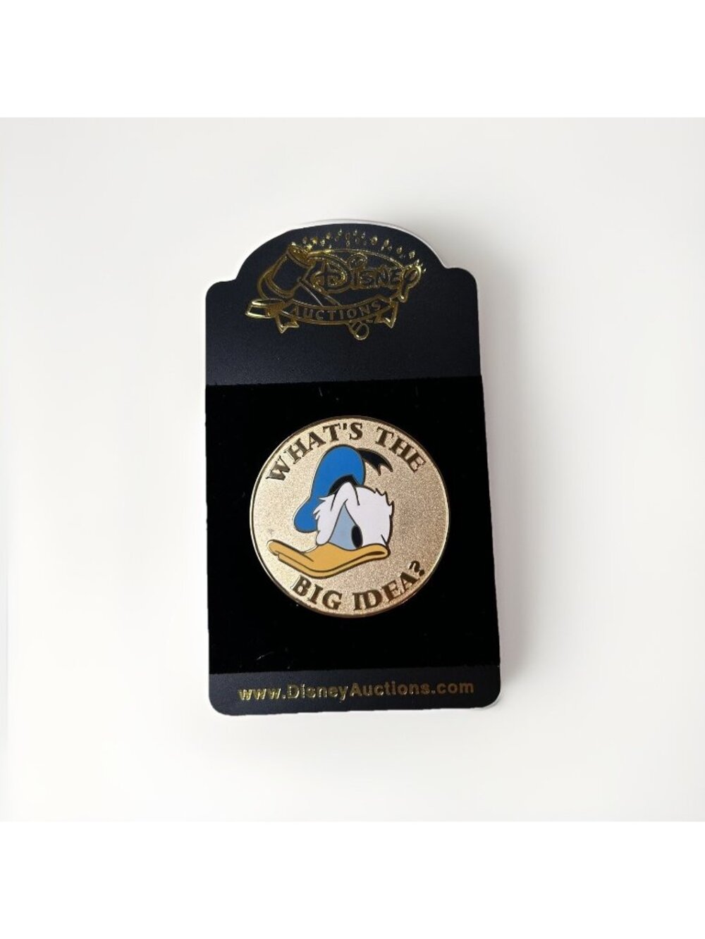 Disney Donald Duck Pin Auctions Exclusive LE 500 What's The Big Idea? Gold Tone
